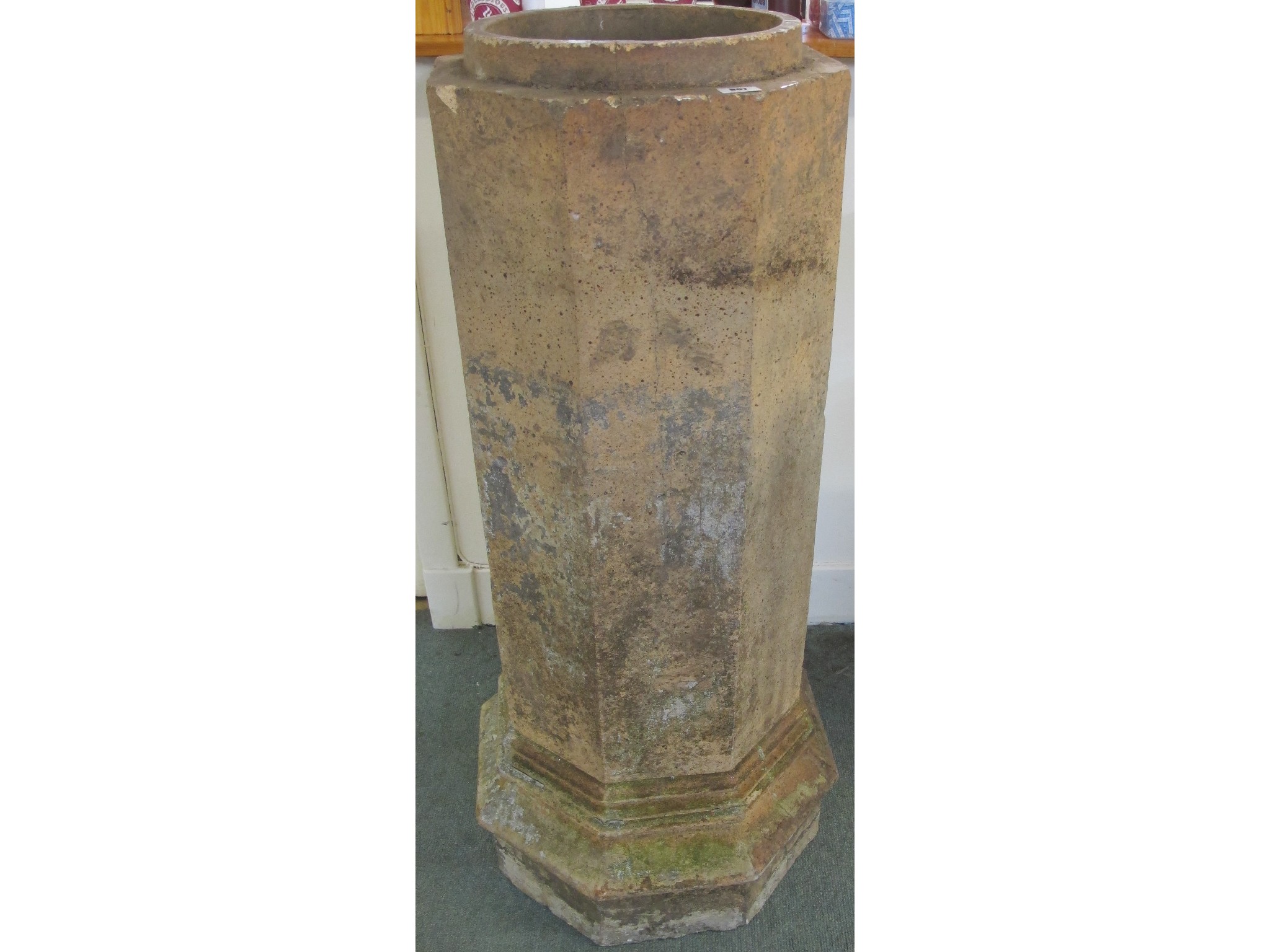 Appraisal: A Victorian octagonal chimney pot cm tall