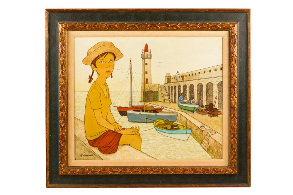 Appraisal: PHILIPPE HENRI NOYER - LE PORT D' ANTIBES oil on