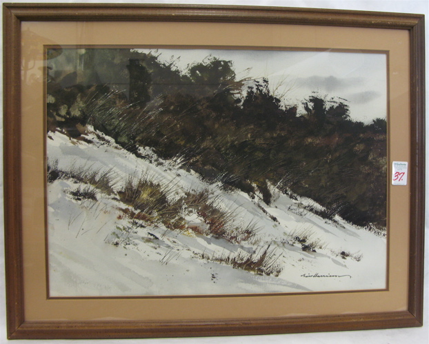 Appraisal: BILL HARRISON WATERCOLOR AND GOUACHE ON PAPER American th century