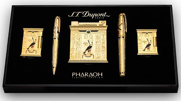 Appraisal: DUPONT Five Piece Limited Edition Pharoah Set Offered here two