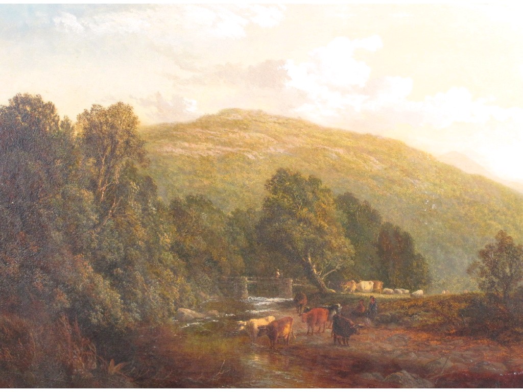 Appraisal: THOMAS WHITTLE JNR fl - Autumn Evening Wales signed and