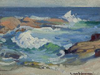 Appraisal: Christian Von Schneidau ''Laguna Wave'' signed lower right C Von