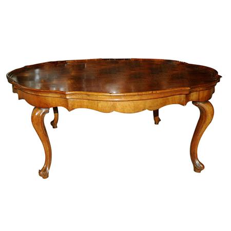 Appraisal: Continental Style Mahogany Low Table Estimate -