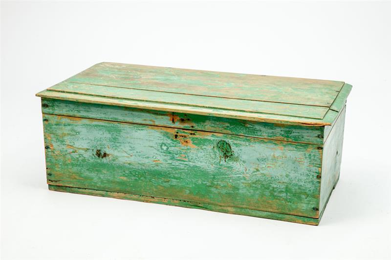 Appraisal: Green Painted Blanket Chest x x in Estimate -