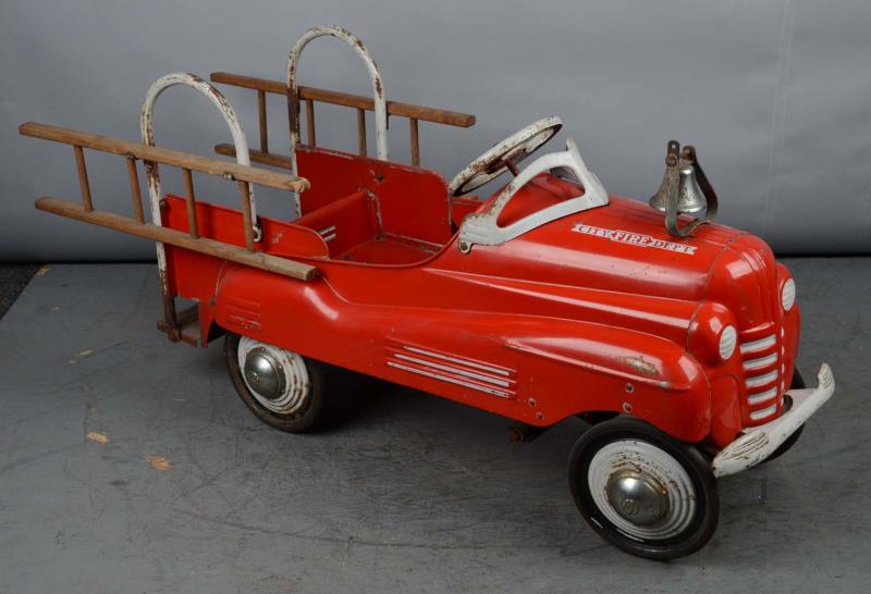 Appraisal: Pressed Steel Murray Pontiac Fire Truck Pedal Car Likely an