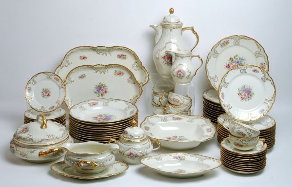 Appraisal: Rosenthal dinner service in the Sanssouci pattern Includes dinner plates