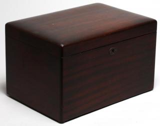 Appraisal: Vintage Tropical Hardwood Cigar Humidor Having a plastic lining H