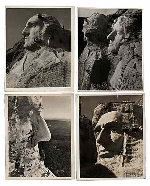 Appraisal: Mt Rushmore National Memorial Construction Photographs by Charles d'Emery Lot