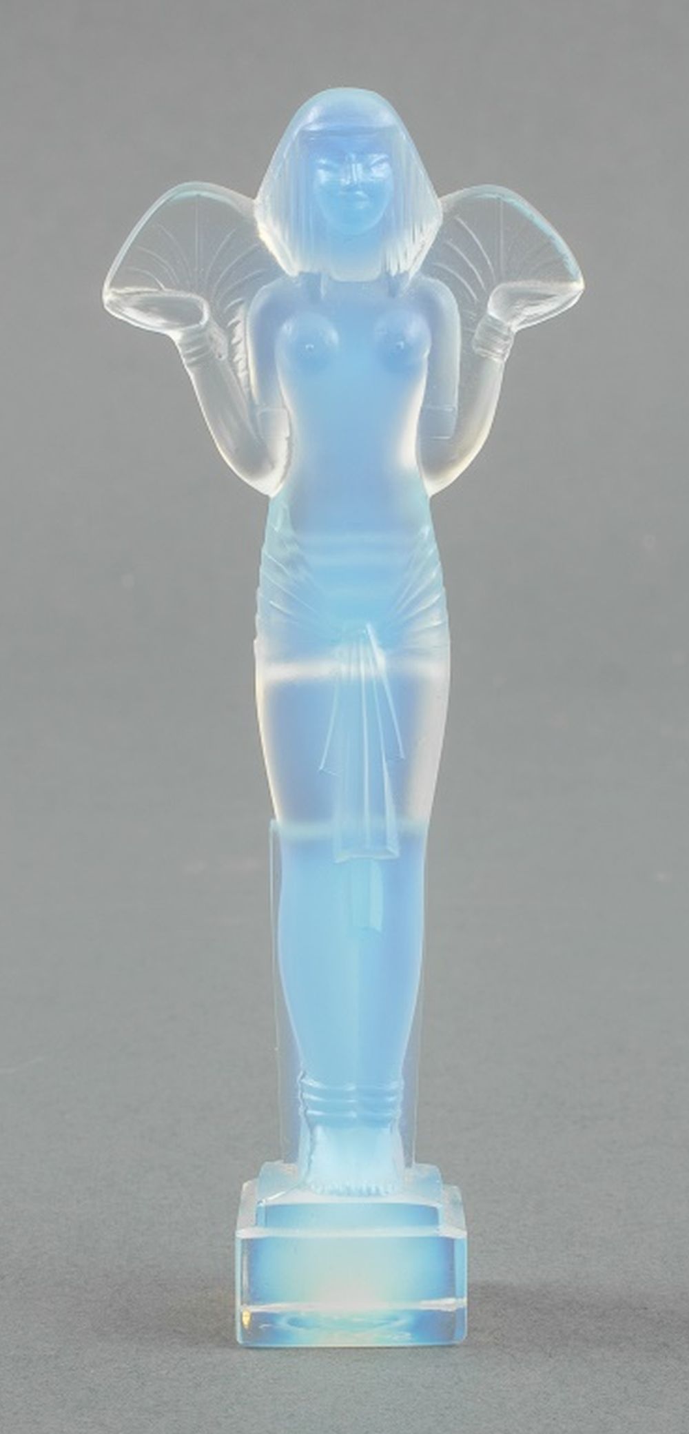 Appraisal: SABINO ART DECO FROSTED GLASS SCULPTURE Marius-Ernest Sabino Italian-French -