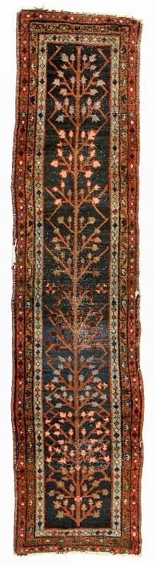 Appraisal: Antique Heriz Tree of Life Runner Persia ' '' x