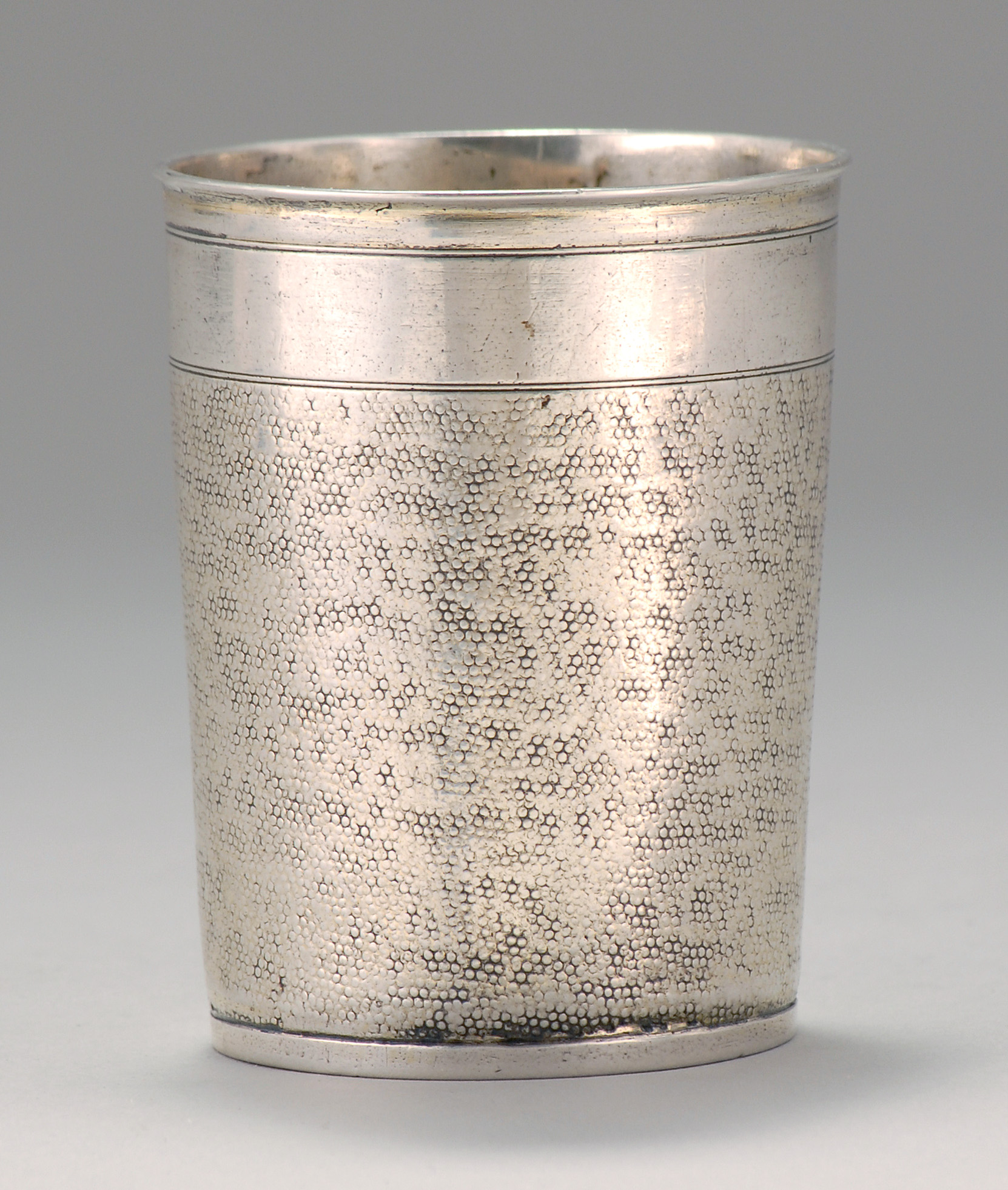 Appraisal: GERMAN SILVER-GILT BEAKER Augsburg th CenturyIn a circular tapering form