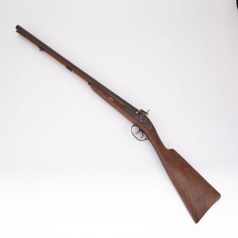 Appraisal: Canadian Side by Side Double Barrel Percussion Cap Shotgun Samuel