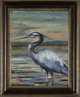 Appraisal: Jerome Weber New Iberia Louisiana Blue Heron Jerome Weber New