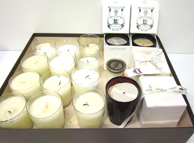 Appraisal: A SELECTION OF USED AND NEW CANDLES INCLUDING CIRE TRUDON