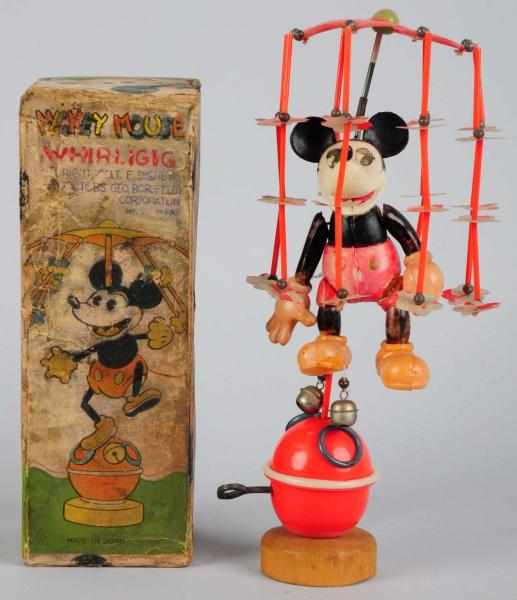 Appraisal: Celluloid Walt Disney Mickey Mouse Whirligig Toy Japanese Pre-war Wind-up