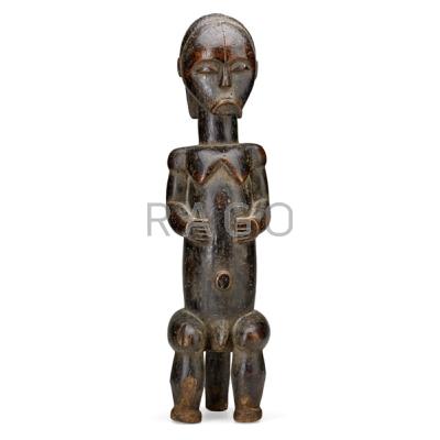 Appraisal: AFRICAN FANG FIGURE Carved wood mid th c x x