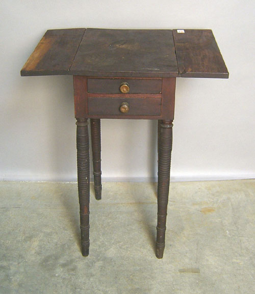 Appraisal: Sheraton cherry work stand ca h w