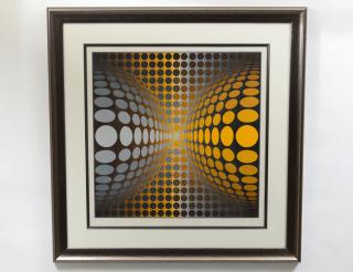 Appraisal: VICTOR VASARELY French Hungarian - Untitled Signed in pencil l