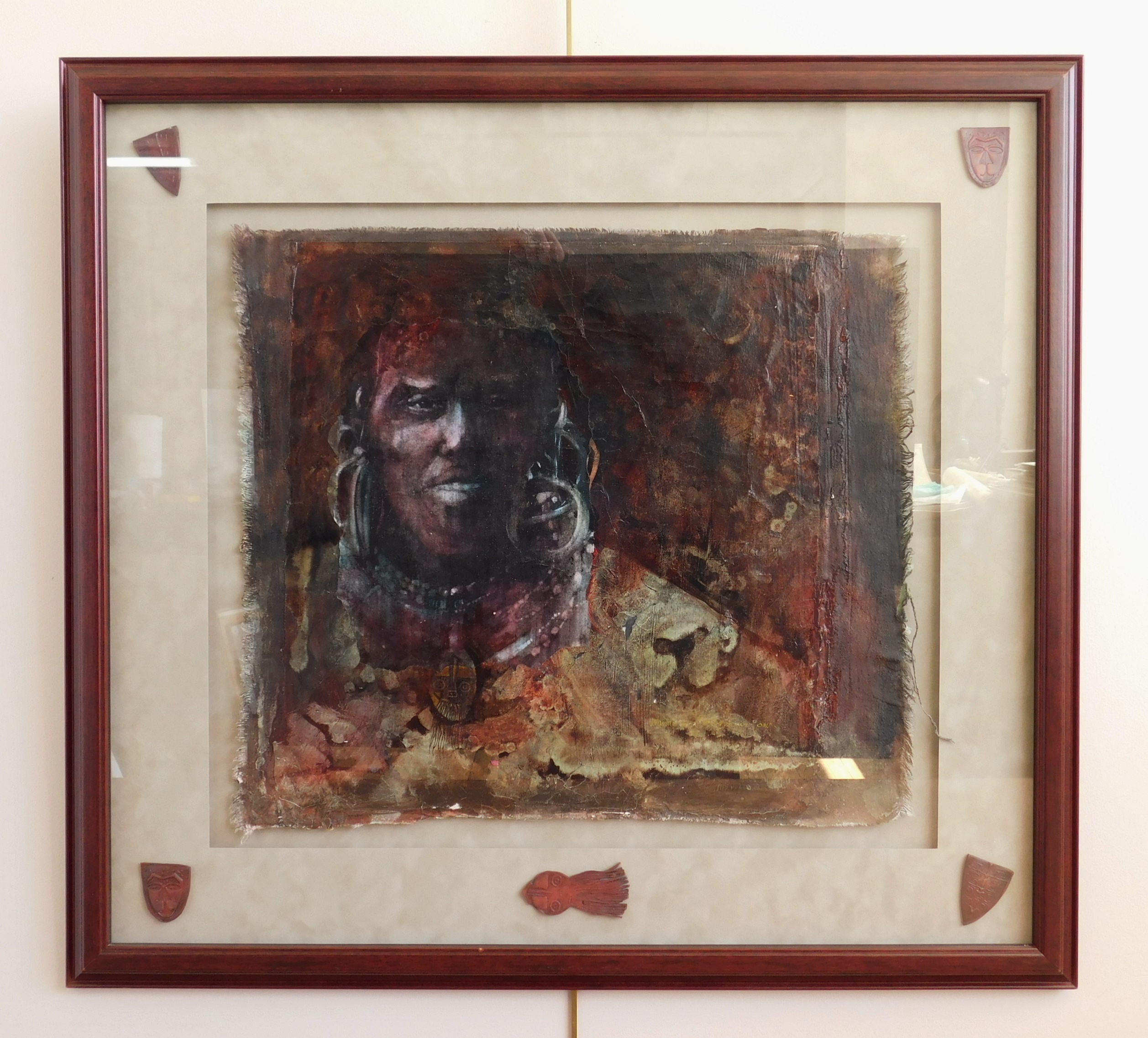 Appraisal: Wanda Montgomery American th c Portrait of an American Indian-