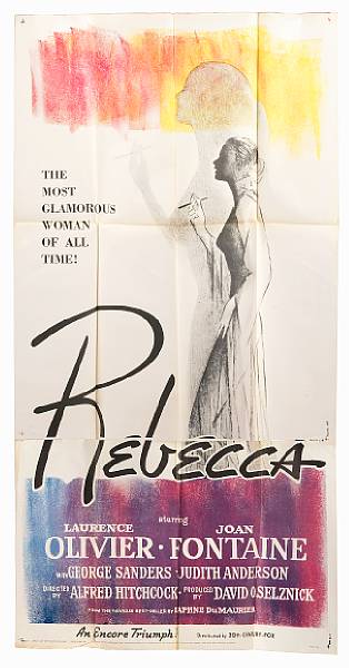 Appraisal: Rebecca Two posters in lot United Artists R- six-sheet condition