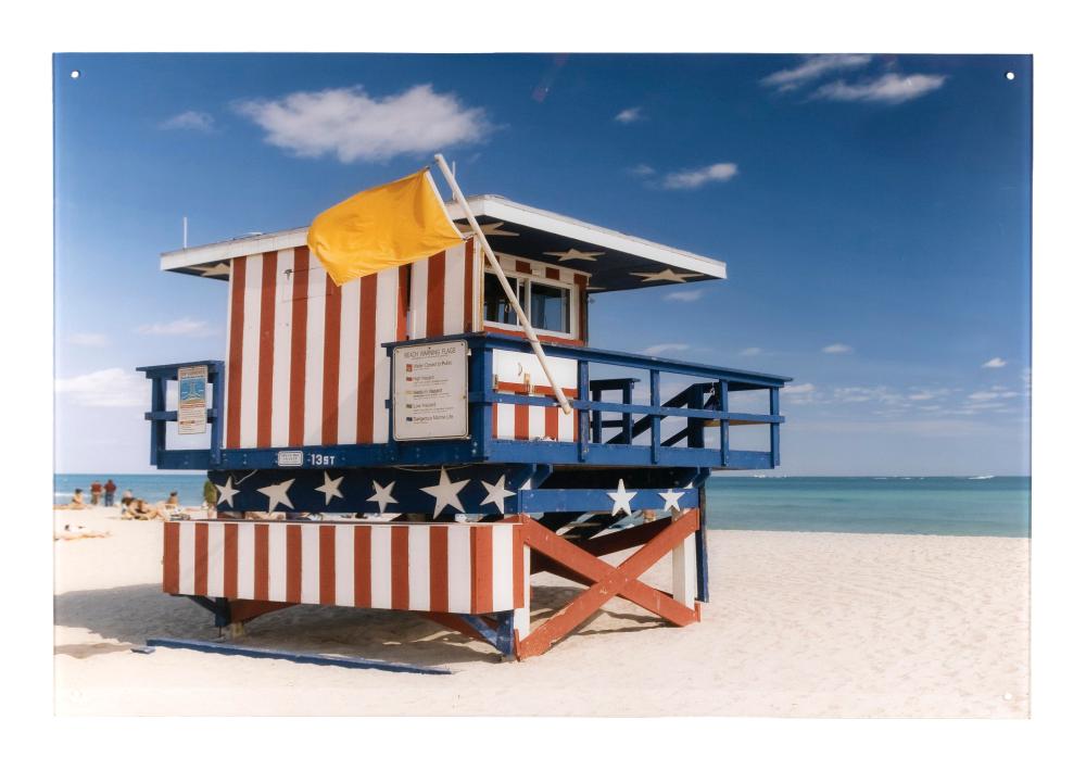 Appraisal: HANNEKE LUIJTING NORWAY CONTEMPORARY STARS AND STRIPES LIFE GUARD TOWER