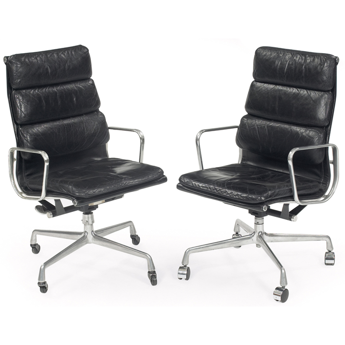 Appraisal: Charles Ray Eames Soft Pad Executive chairs by Herman Miller