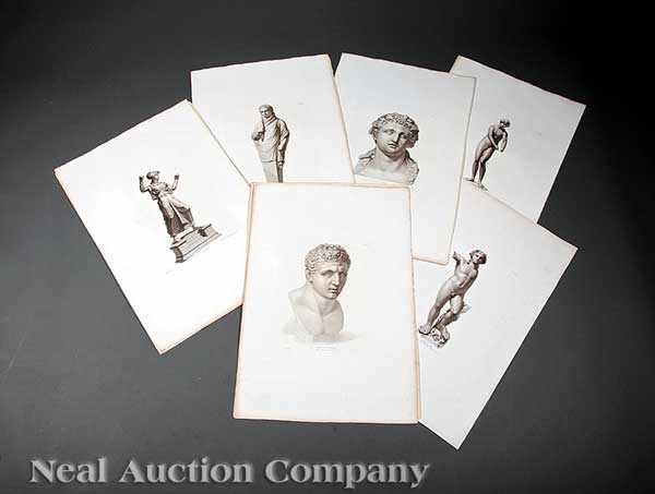 Appraisal: A Group of Antique Engravings of Sculpture including engravings from