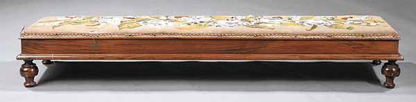 Appraisal: A Victorian Needlepoint and Beaded Long Footstool