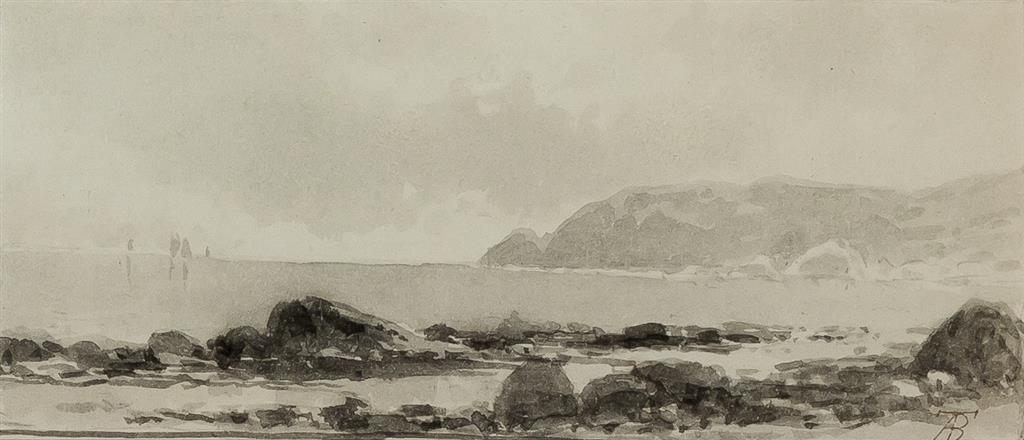 Appraisal: ALFRED THOMPSON BRICHER American - Group of Watercolors Quoddy Head