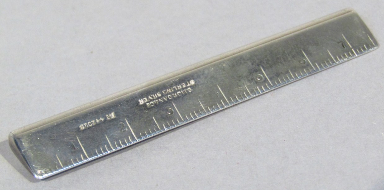 Appraisal: A propelling pencil and ruler by Samuel Morden Co the