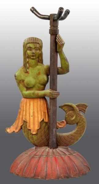 Appraisal: Cast Iron Mermaid Lawn Sprinkler Description Striking form of a