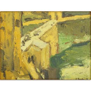 Appraisal: Oil on board Abstract Bears signature J Sorolla Good condition