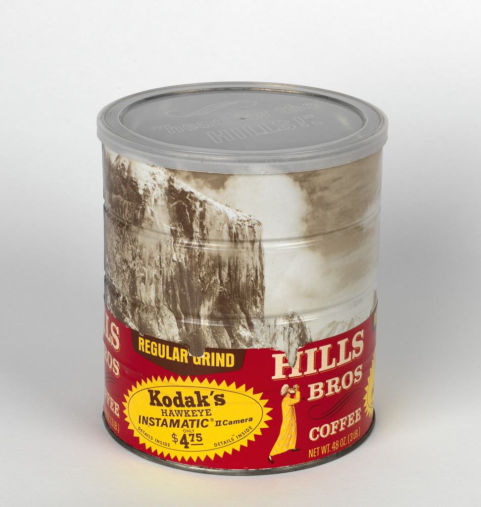 Appraisal: ANSEL ADAMS Hills Brothers coffee can with a wraparound image