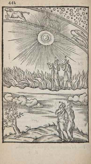 Appraisal: Dante Alighieri Commedia title with woodcut printer's device full-page woodcut