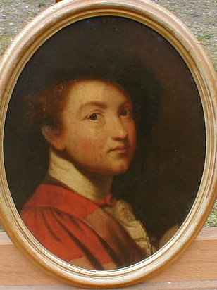 Appraisal: thC School Study of a young Joshua Reynolds oil on