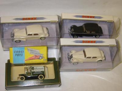 Appraisal: Corgi cwt trailer boxed E three Matchbox Dinky models and