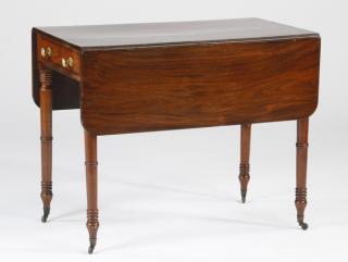 Appraisal: Early th c mahogany drop leaf table Late th or