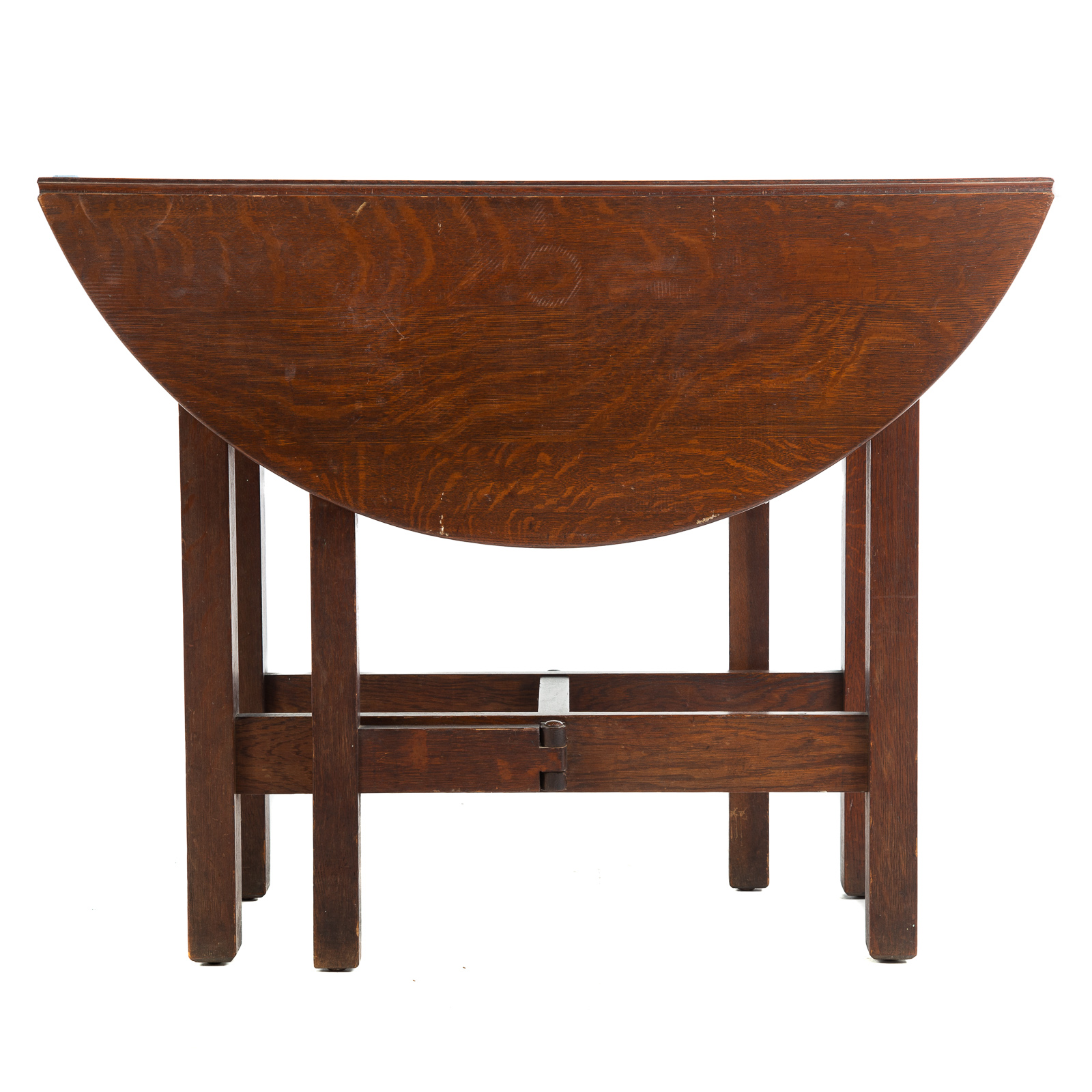 Appraisal: AMERICAN MISSION OAK DROP LEAF TABLE First quarter th century