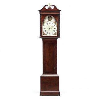 Appraisal: John Law Beith Inlaid Tall Case Clock early th century