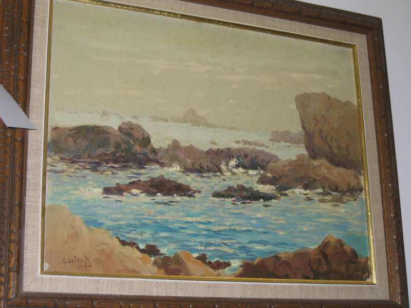 Appraisal: GUSTAV GOETSCH AMERICAN - IN POINT LOBOS PARK CALIFORNIA oil