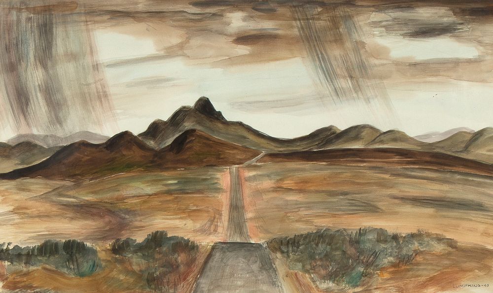 Appraisal: William Lumpkins Untitled New Mexico Landscape William Lumpkins - Untitled