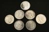 Appraisal: COINS - Lot of seven coins consisting of four Morgan