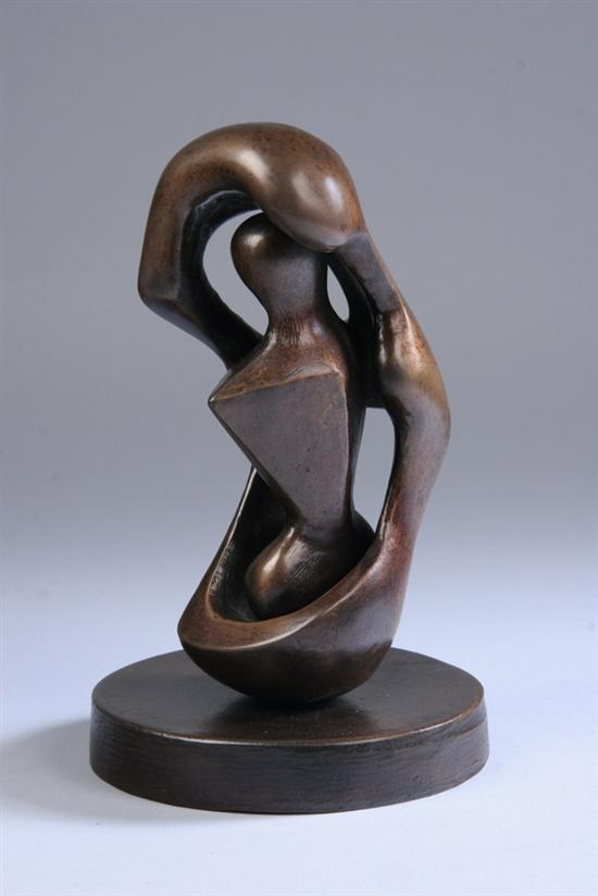 Appraisal: HENRY MOORE English - UPRIGHT CONNECTED FORMS signed Moore and