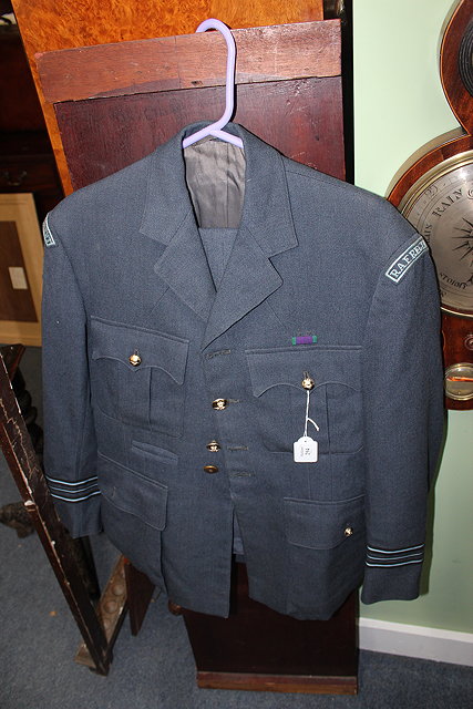 Appraisal: A TH CENTURY BLUE RAF OFFICERS UNIFORM RAF regiment arm