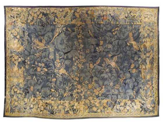 Appraisal: TAPESTRY AUX GRANDES FEUILLES D'ACANTE also known as feuilles de