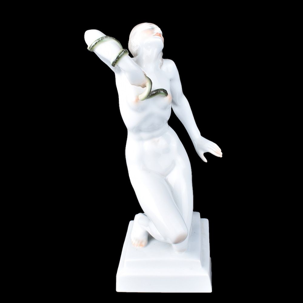 Appraisal: Herend Cleopatra Porcelain Figurine Herend Cleopatra Porcelain Figurine Signed and