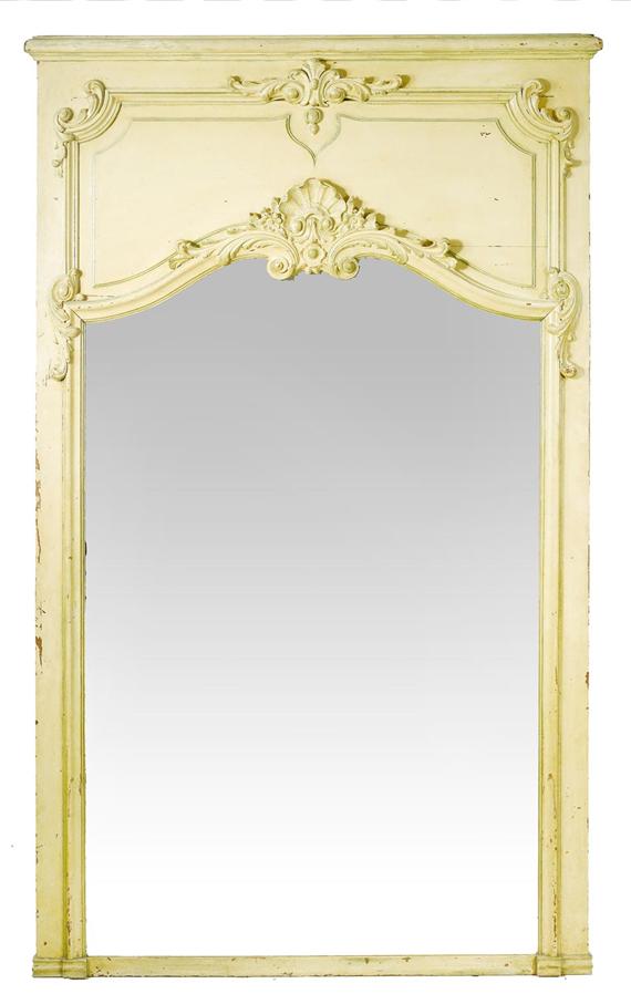 Appraisal: TRUMEAU MIRROR Napoleon III Carved wood decorated with foliage and