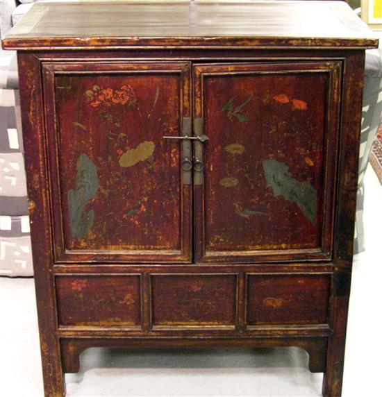 Appraisal: Chinese cabinet th or th C rectangular top over cabinet