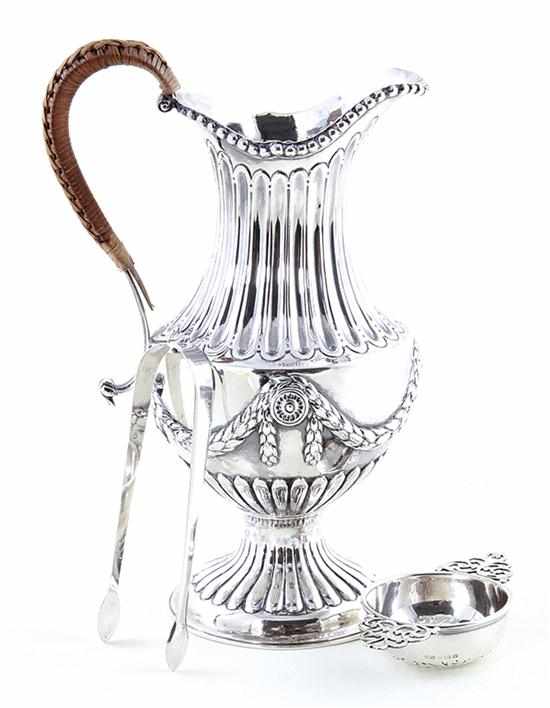 Appraisal: George III sterling ewer by Ebenezer Coker other table articles