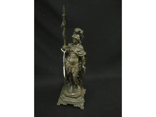 Appraisal: th Century French Bronze of a Classical Soldier tall fine